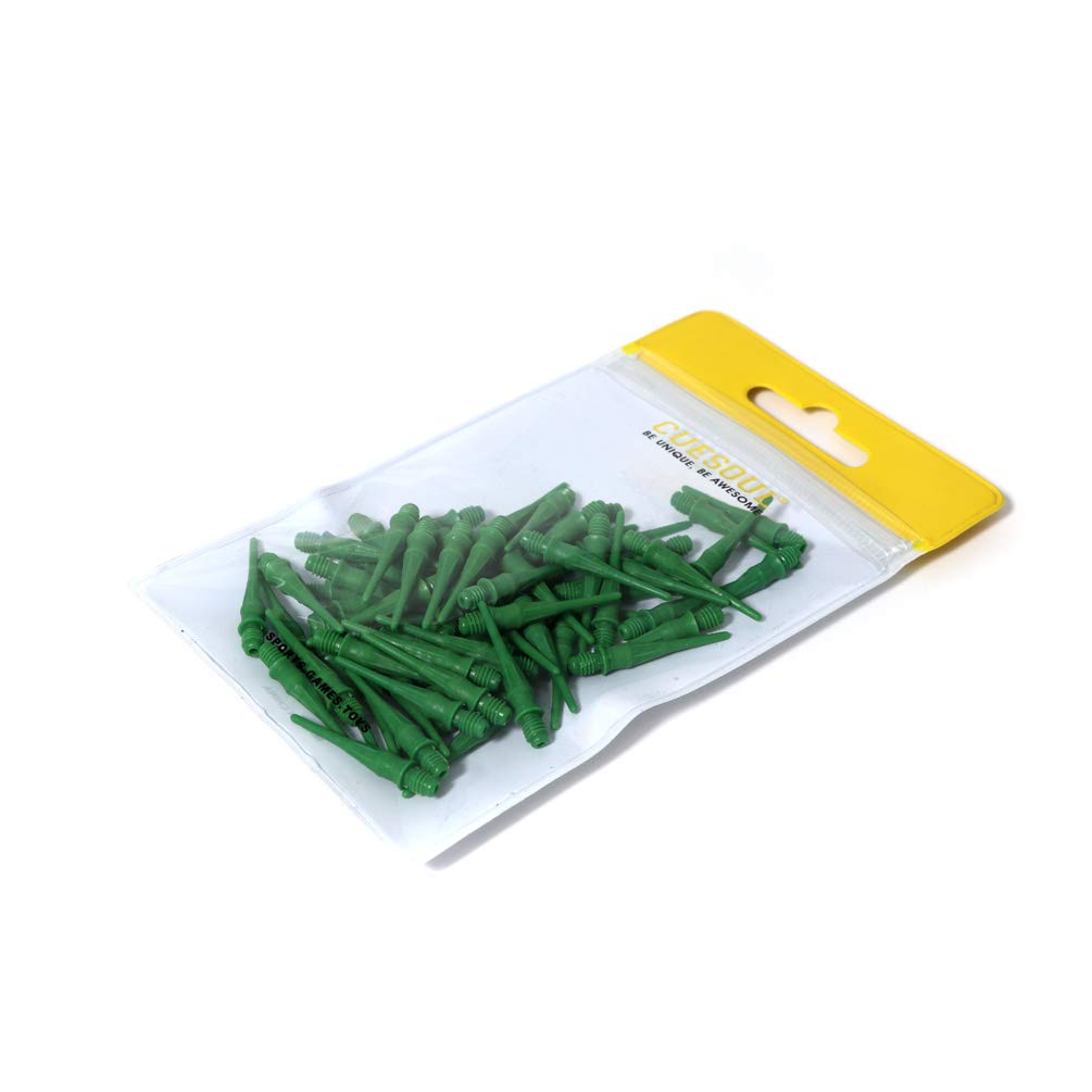 CUESOUL Touch-Point Soft Tips Dart Point 2BA Rosca de Tornillo estándar, Paquete de 80 Piezas, Uso Duradero