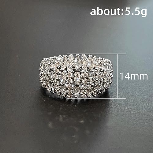 Luxury Women's Marquise Cut Zirconia Rings for Wedding Ceremony Party3