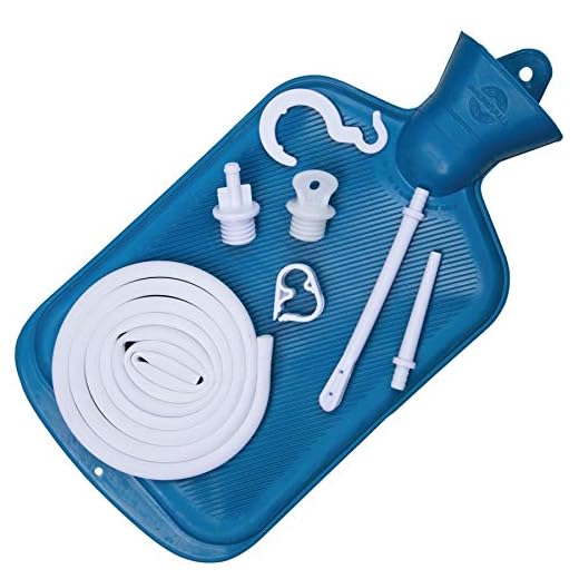 Best Colon Cleanse Enema Bag BPA Free with Tubing (2 Quart) Hot Water Bottle - Coffee, Shower, Douche & Home Adult Enema Kit by Immunaturals, Blue