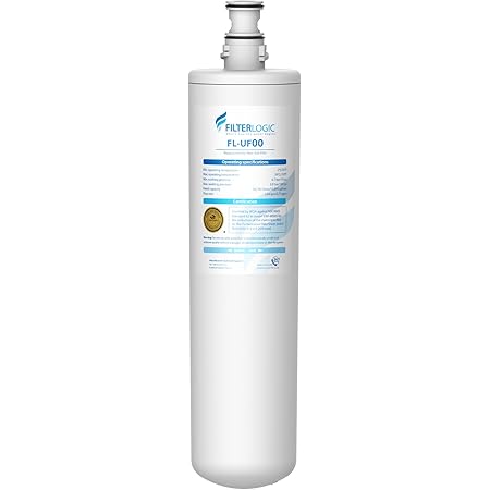 Filtre à Eau Sous évier AQUA CREST 3US-PF01 - 6 Cartouches, 15 000 Gallons, Charbon Actif, Blanc