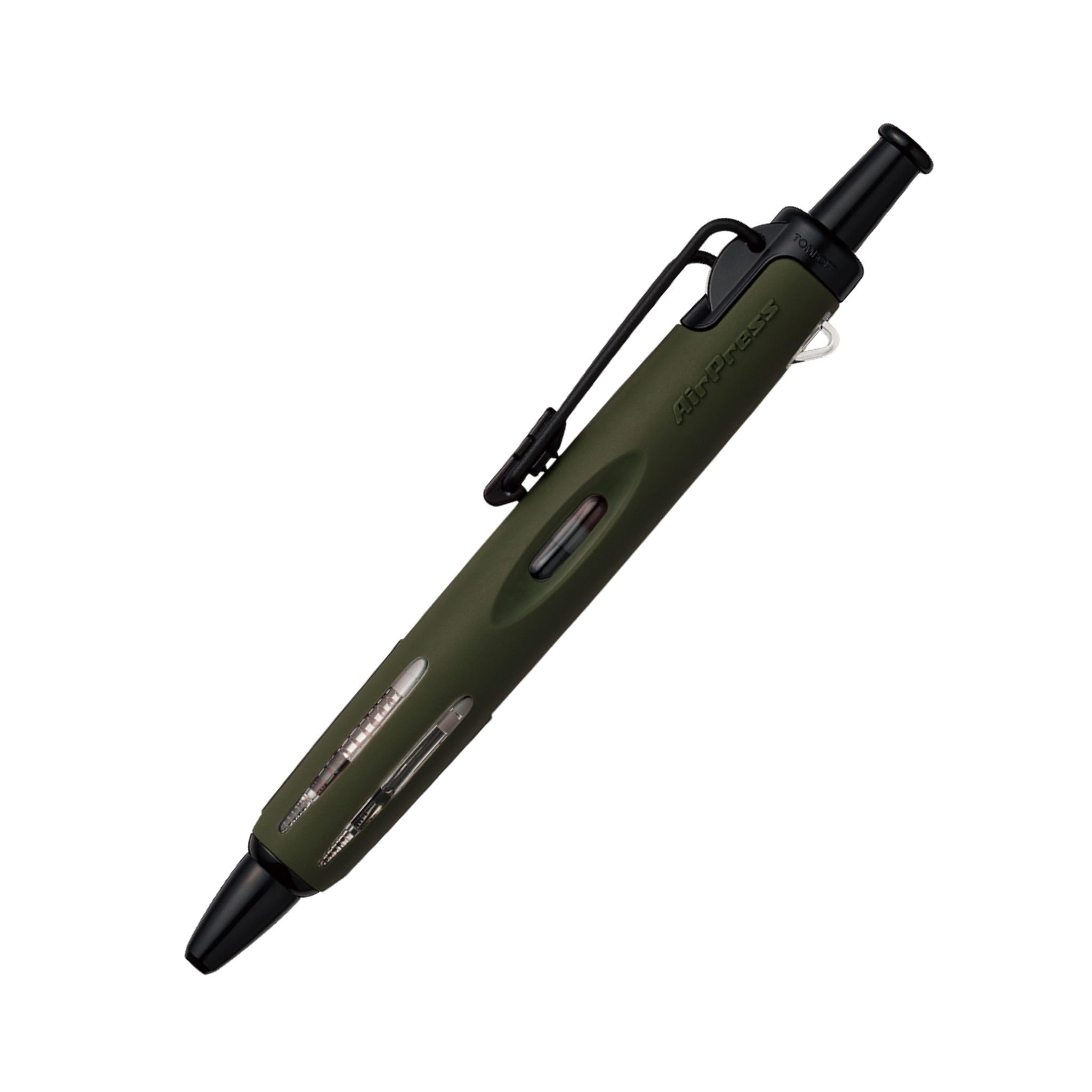 Tombow AirPress Ballpoint Pen with Compressed Air Technology, Khaki [BC-AP62]