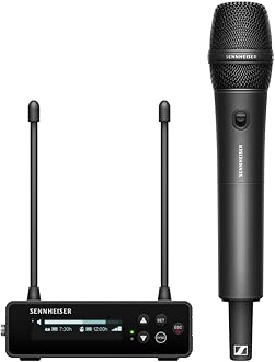 EW-DP 835 Evolution Wireless Digital R1-6 Handheld Mic System, Black