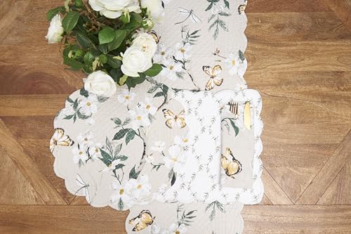 Servilleta de tela beige C&F Home 20x20 pulgadas miniatura 3