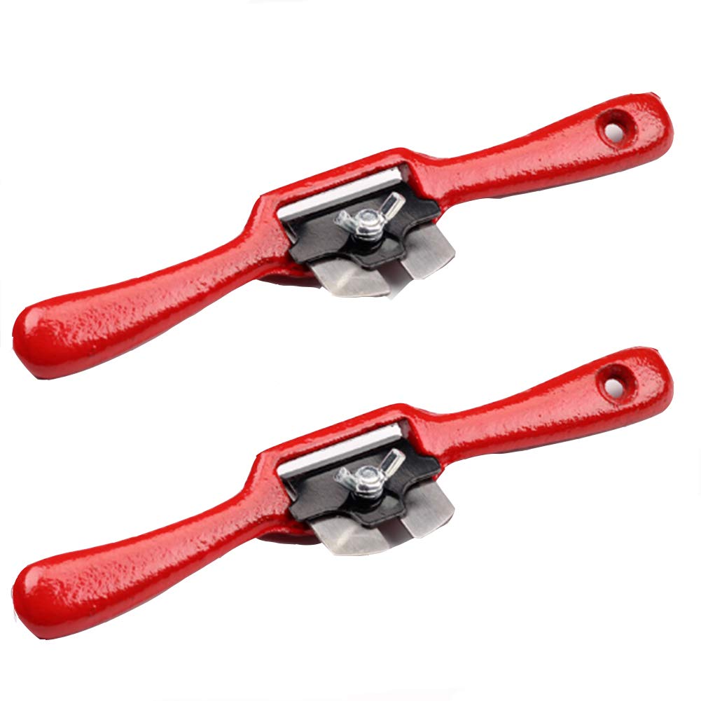 Porches de Trabajo de Madera Ajustables, Arte de Madera Corte de Borde de Corte Radio Shave con Base Plana, Herramienta de Mano de Hoja de Metal para artesanía de Madera, Quemador de Madera (2 PC)
