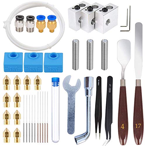 Kit d'accessoires d'imprimante 3D bloc chauffant tube chaussette MK8