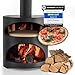 Produktbild Meine Feuertonne Pizzaofen "FirePit" - Holzbackofen mit 3cm dickem Pizzastein | Outdoor Steinofen für die perfekte Pizza zu Hause | Pizzaofen für Zuhause | Pizza Ofen Outdoor