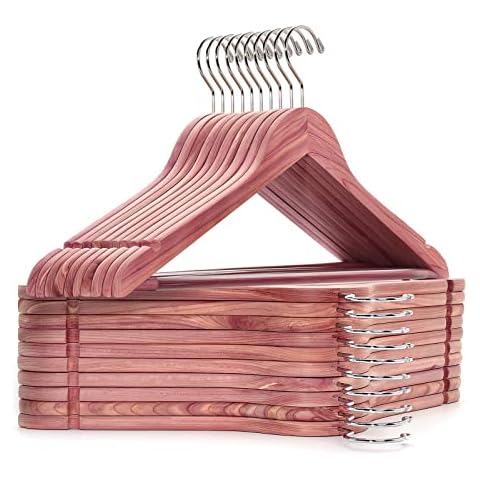 Amber Home Cedar Hangers 30 Pack Cover