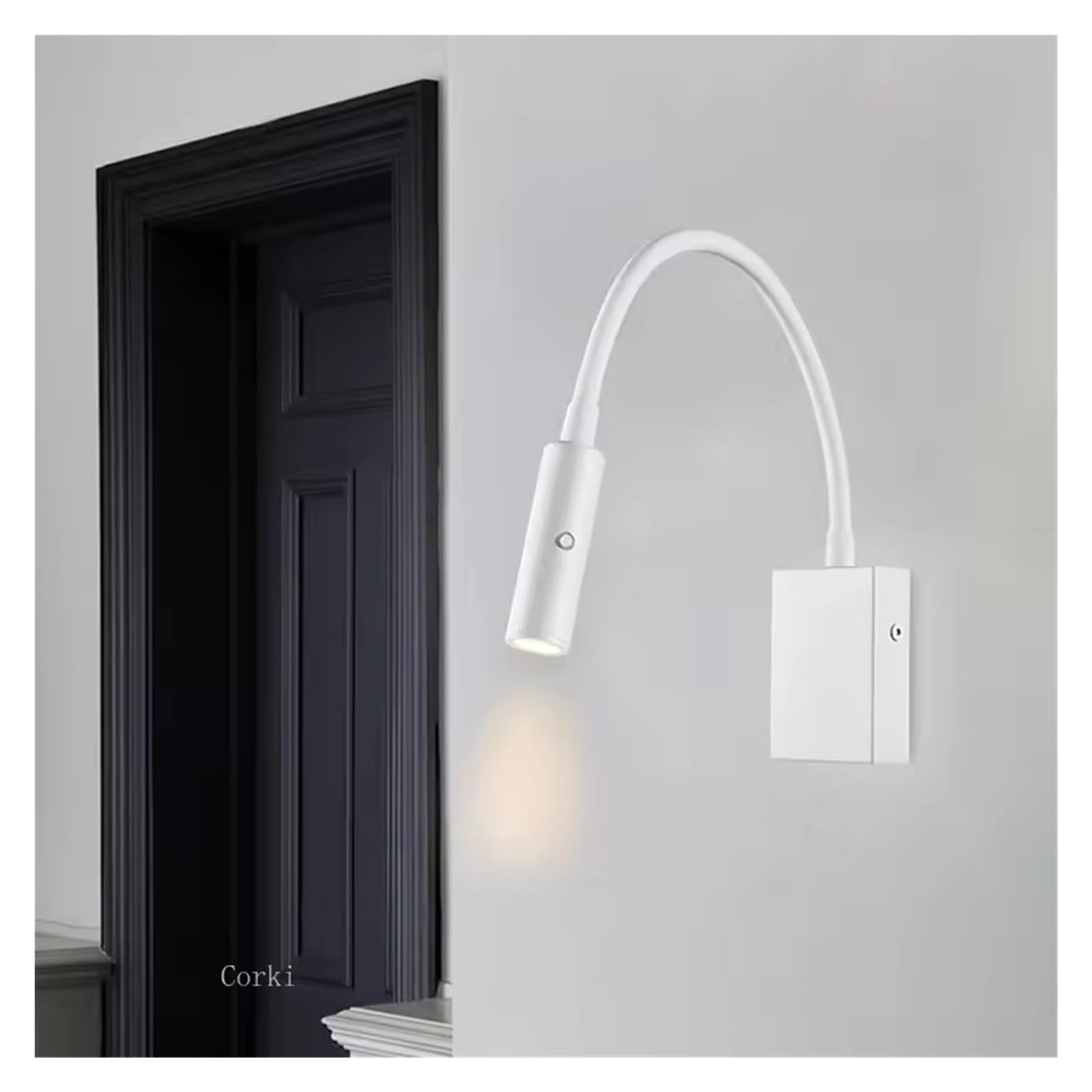 3w Led Wall Lamps Bedside Reading Book Lamps Flexible Tube Study Room Wall Lights Fixture with Switch