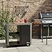 BBQ-Toro Grillwagen 95 x 50 x 80 cm | Silber | Grilltisch mit großer Arbeitsfläche | Grill Beistelltisch, Outdoor Grill Trolley | Grilltisch, Servierwagen, Garten Trolley