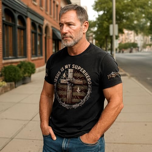 Jesus is Lord Shirt, American Flag Shirts, Cross Shirt, Christian Shirts for Men, Religious Tshirts for Men4