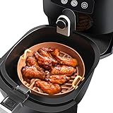 Health-Made Air Fryer Silicone Pot - Easy Cleaning Air fryer Accessories Replacement of Parchment Paper Liners, Food Safe Air Fryer Basket -7.5 Inch Diameter
