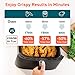 COSORI Air Fryer Oven Compact 3.7 Qt, Suitable For Families Of 1–3 (100 Recipes), 11 One-Touch Digital Presets, Preheat & Shake Reminder, Nonstick & Dishwasher-Safe Square Basket, 85% Less Oil, Black