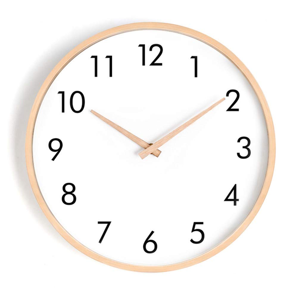 Horloge Murale Antique en Bois Ronde : Sublimez Votre Salon et Cuisine