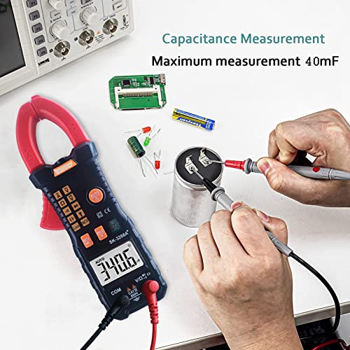 Letonney Digital Clamp Meter,True Rms 6000 Counts Multimeter, Ac/Dc Voltage Tester Auto Ranging Measures With Ncv, Resistance, Capacitance, Continuity, Diodes, Ac Current, 600A Amp Meter #TOP3
