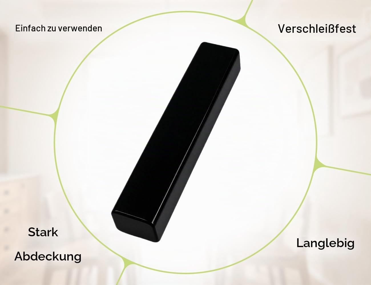 Möbel Reparatur Wachs,Parkett Laminat Reparatur Hartwachs,Beheizbar - Schwarz