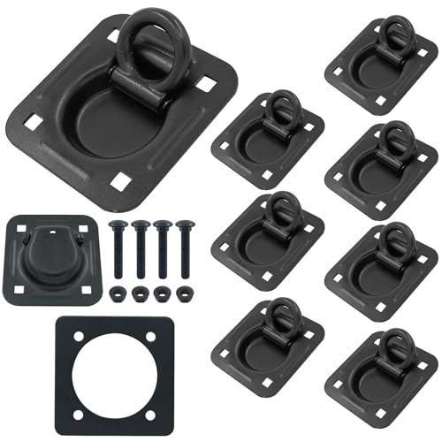 Bolvixor Recessed D Ring Anchors 8 Pack