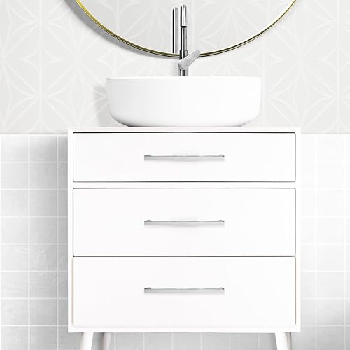 Miniatura 4 de FERROFASIL Paquete de 10 manijas de gabinete cromadas de 5 pulgadas para mejoras del hogar, accesorios de cocina, tiradores de cajón, aparador,