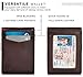 SERMAN BRANDS Money Clip Wallet - Mens Wallets slim Front Pocket RFID Blocking Card Holder Minimalist Mini Bifold (Texas Brown Transformer)