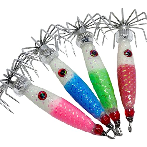 Squid Jig Weighted jigs Handmade 30mm Wide Hook Made in