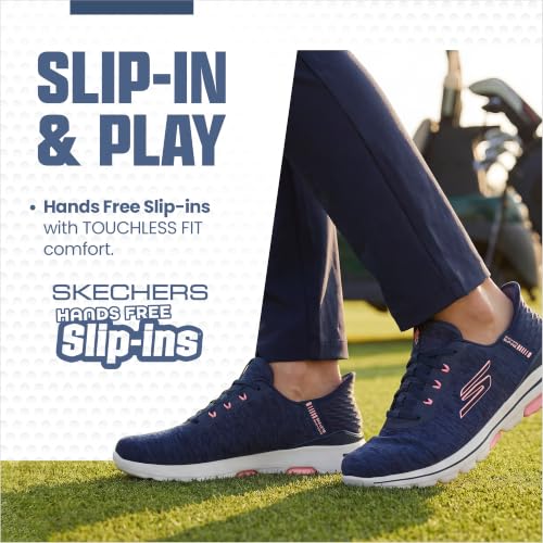 Image of Skechers Womens Go Walk 5 Relaxed Fit Slip-in Golf ShoeSneaker | Golf, Slip-ins, GOGA MAX, Water-Repellent, Spikeless, Relaxed Fit, Breathable, Lightweight, Soft Stride Cushioning