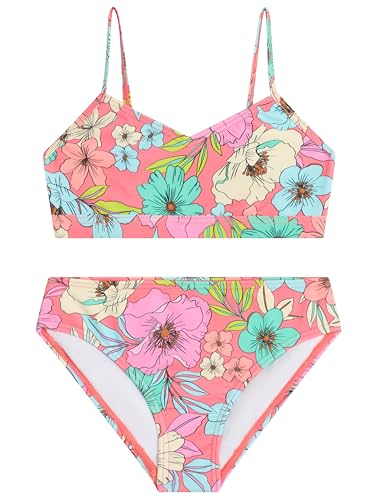 Image of Kanu Surf Girls' Willow V-Neck Bikini Beach Sport 2-Piece Swimsuits