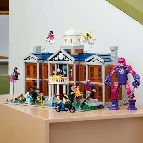 Image of LEGO Marvel X-Men: The X-Mansion Buildable Xavier Institute Set for Adult Super Hero Fans 76294
