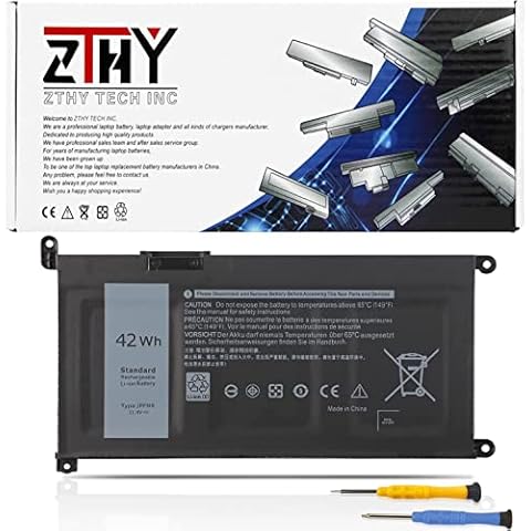 ZTHY JPFMR Laptop Battery Compatible with Dell Chromebook 3400 3100 2-in-1 5488 5493 5593 P90F Series Notebook 0JPFMR 7MT0R 7MTOR 16DPH 7T0D3 07T0D3 DN33X RDNP5 11.4V 42Wh 3Cell Cover