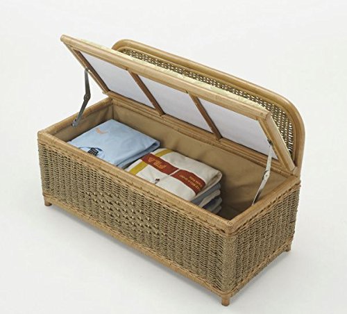 ラタン　ベンチBOX Amazon.co.jp: 《ラタン（籐）》 ベンチボックス Y884B: ホーム