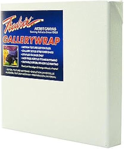Miniatura 2 de Fredrix Gallerywrap Estirado Imprimado, 18 x 24 pulgadas Lienzo, 18" x 24", Blanco