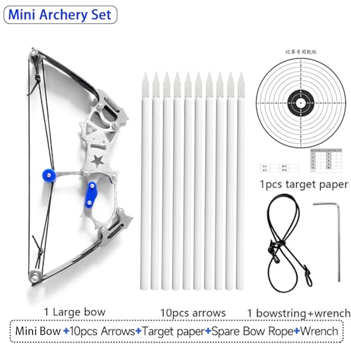 image for TIETHEKNOT Mini Archery Bow Set Right Hand Mini Compound Bow Mini Hunt