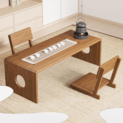 Table basse japonaise pliable pour optimiser l'espace du salon