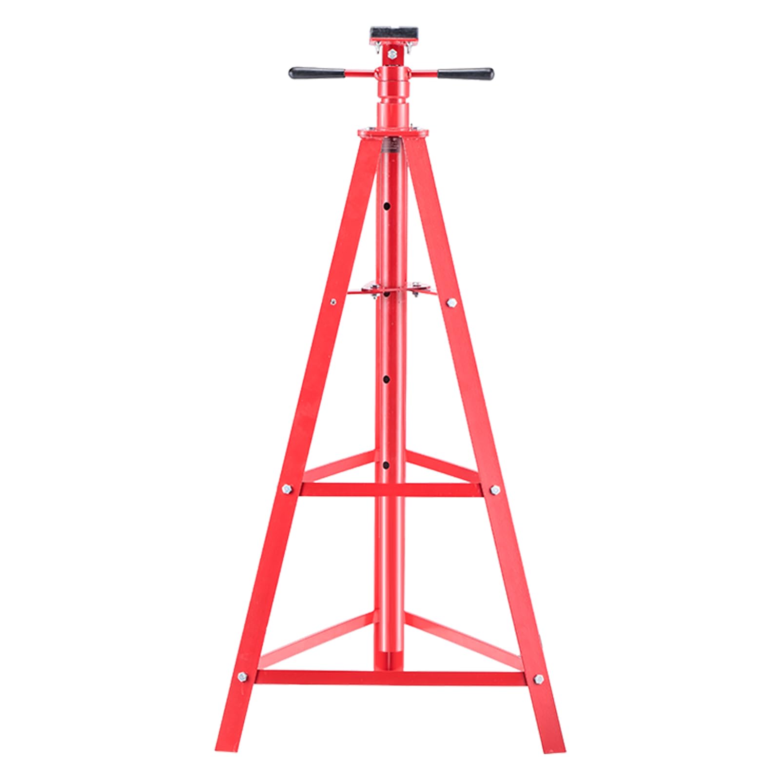 VEVOR Unterhub-Stützständer 2 t, Höhenverstellbarer (120-215 cm / 4-stufig) Wagenheberständer aus Kohlenstoffstahl, Dreibeinständer zur Unterstützung von Fahrzeugkomponenten Autoreparatur
