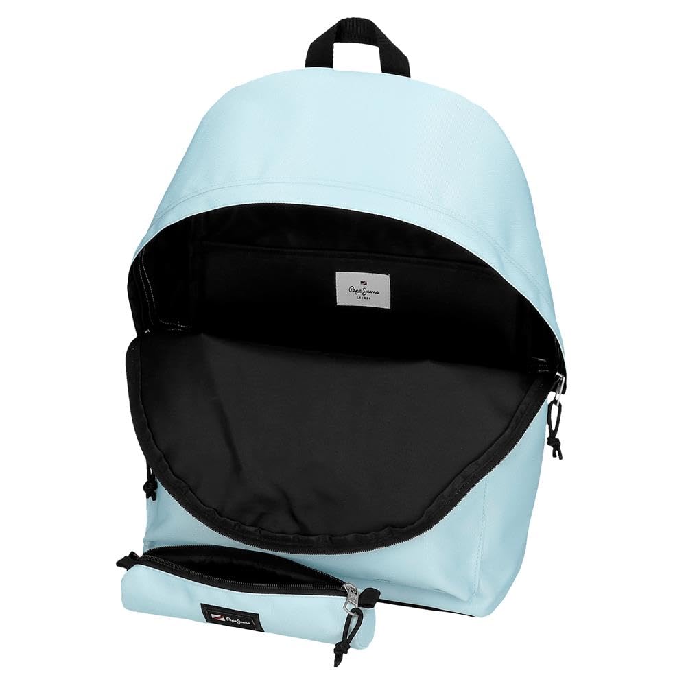 Pepe Jeans Aris Mochila para Portátil, Azul, Portátil 15,6 pulgadas