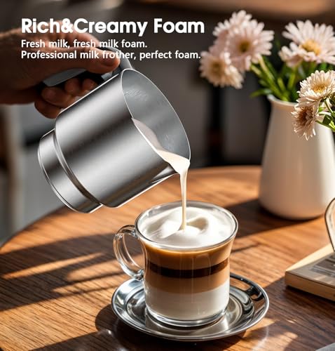 Milk Frother and Steamer, Electric Milk Frother