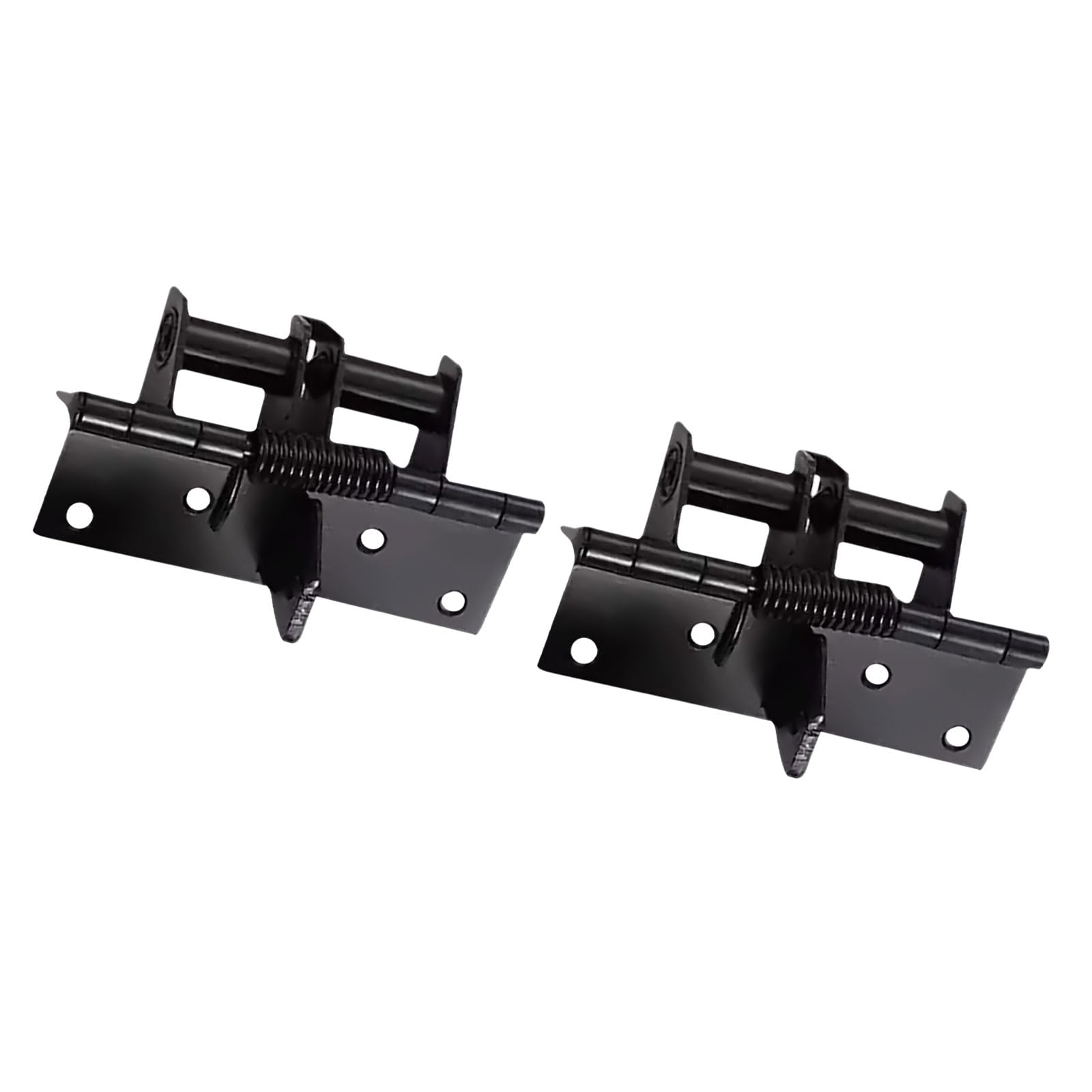 Minglea Black 2Pcs Closing Door Hinges 90 Degree Positioning Automatic Closing Door Hinges Spring Hinge Hardware Automatic Hinge