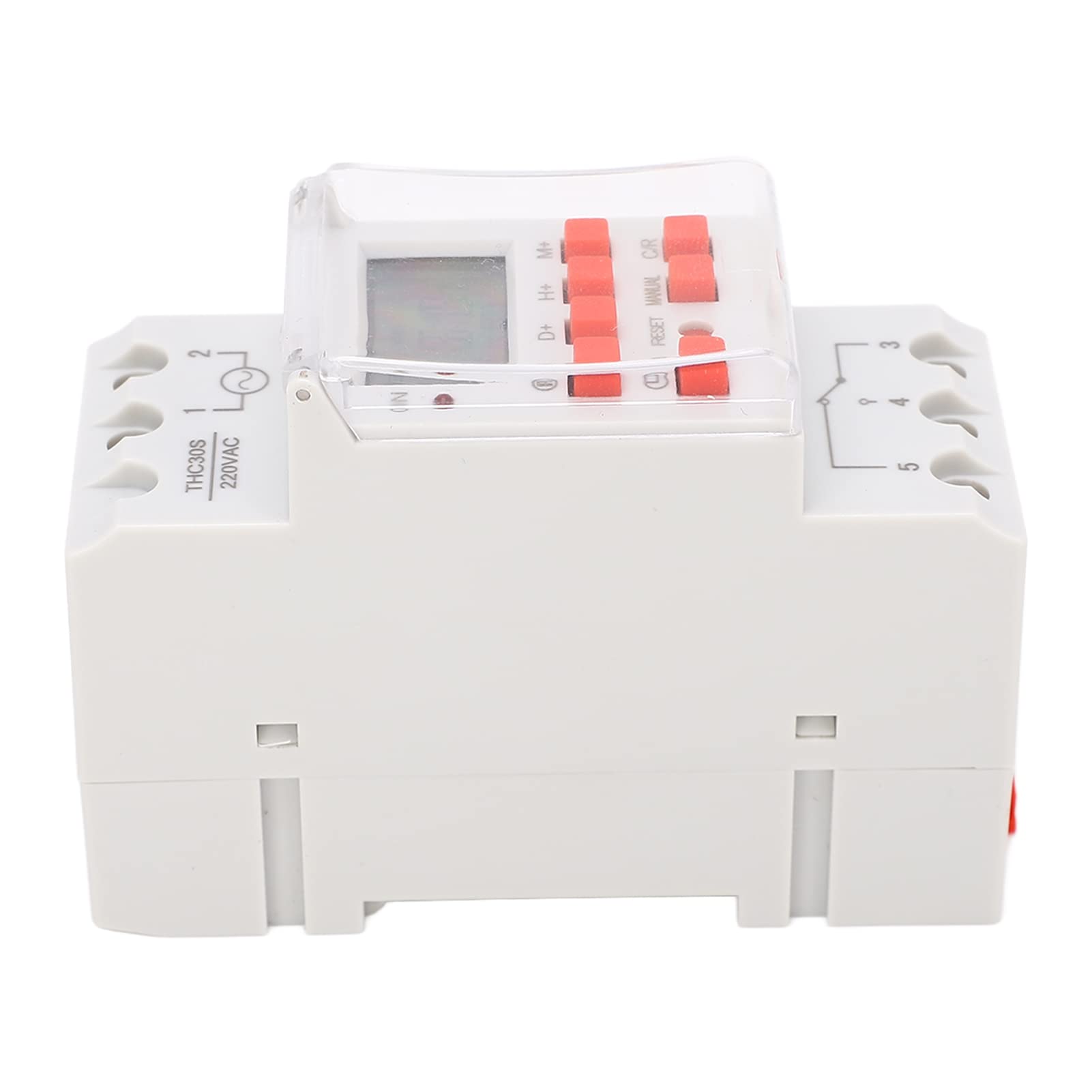 Programmateur Pour Chauffe Eau Électrique, Interrupteur Horaire, Commutateur de Minuterie Numérique 30 A Affichage LCD de Minuterie 1 Seconde Programmateur Digital Relais Temporisé 220V