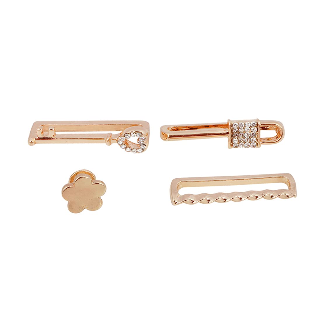 Crazyify Crystal Lock & Key Gold Watch Charm Set of 4 Adjustable Wrist Watch Charm for Women & Girls Jewellery for Gift (B0BW8ZNPL1) Amazon Price History, Amazon Price Tracker