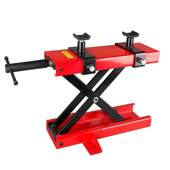 Buy Motorcycle Lift Center Scissor Lift Jack, Portable 1100 LB