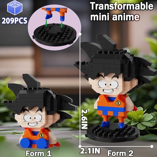 Image of 5 Dragon Figures Brick Mini Headz Building Toy, 2IN1 Sitting & Standing Model Cute Main Dinosaur Ball Z Characters Merch Figures Micro Blocks Set Ideal Gift for Fans, Adult, Teen 14+ (1025PCS)