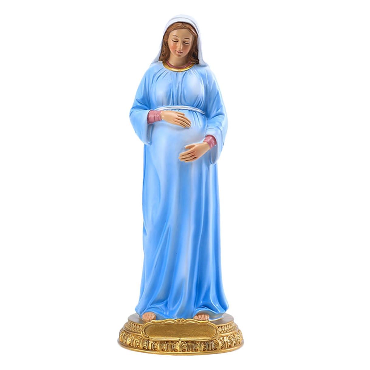 Statue Vierge Enceinte, cadeau religieux idéal pour baptême et fête