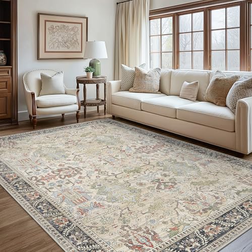 Clearance 10x14 Area Rugs for Living Room, Boho Machine Washable