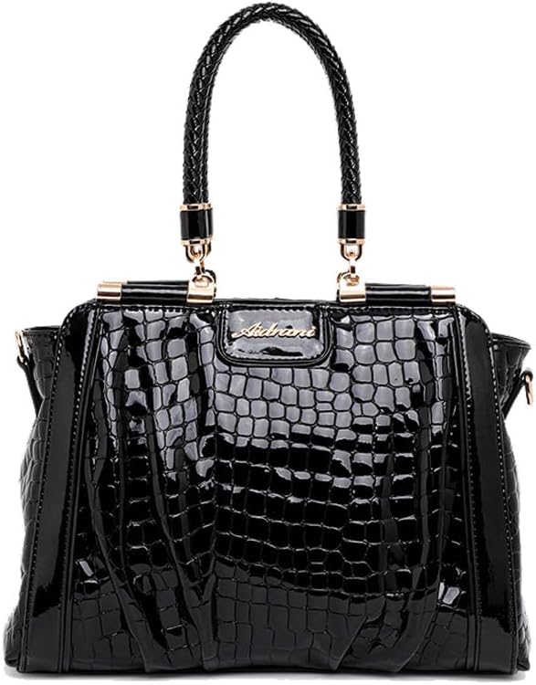 Fashionable and atmospheric crocodile pattern large capacity single shoulder handbag