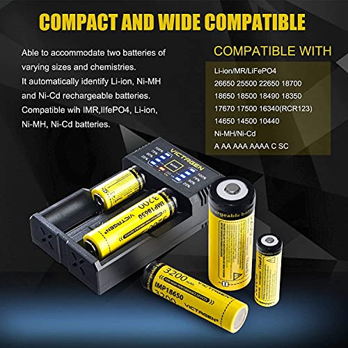 Victagen N2 PLUS Universal Smart Charger, Speedy 18650 Battery Charge thumb #1