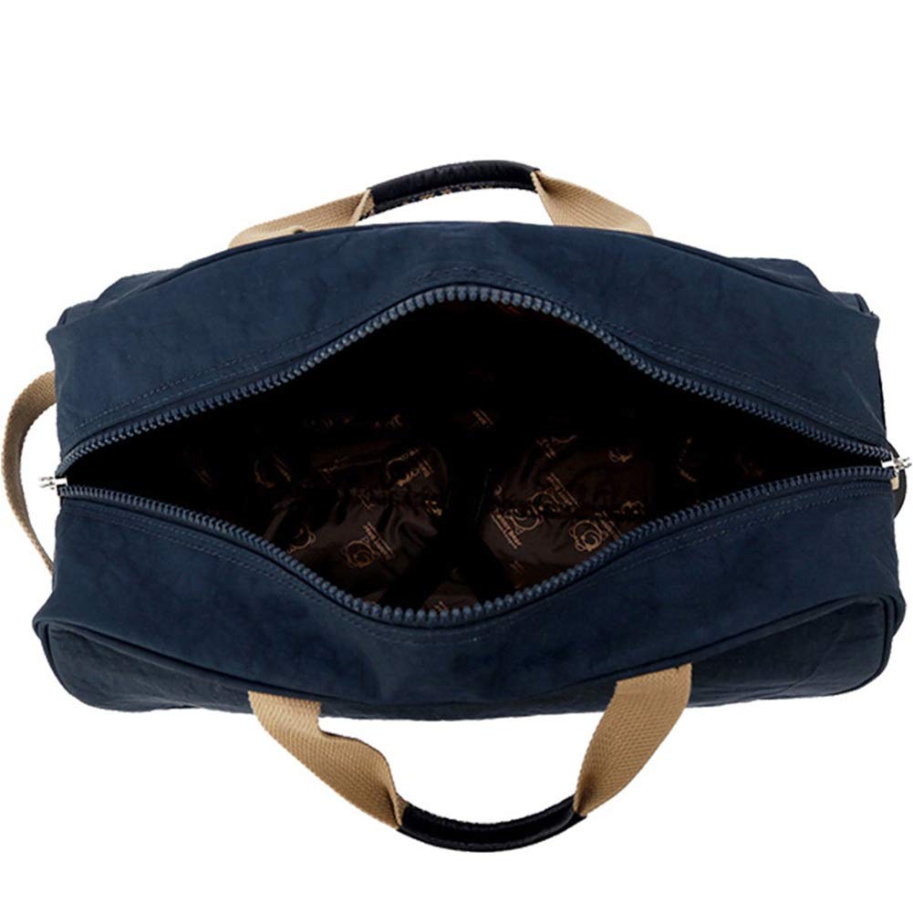 ADITAM ZHANGQIANG Valigia Trolley con Ruote Grande Super Leggera con Ruote Valigia da Viaggio di qualità (Colore : Blu Scuro, Dimensioni : 28 * 27.5 * 46.5cm) Double The Comfort