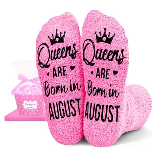Image of HAPPYPOP Birthday Gifts Ideas for Mom - Pink Month Birthday Socks for Women