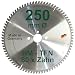 Produktbild HM Sägeblatt 250 x 30 mm Zähne 80 TFN Kreissägeblatt Hartmetall 250mm Ersatzsägeblatt Trapez Flachzahn mit Spanabweiser Handkreissäge Kreissäge Negativ