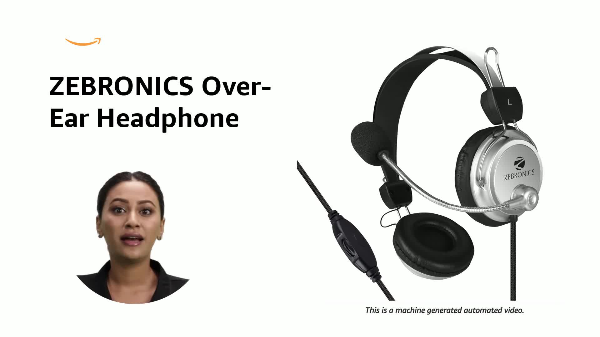 ZEBRONICS ZEB-1001HMV Headset Wired Headphone 3.5mm with Mic Soft