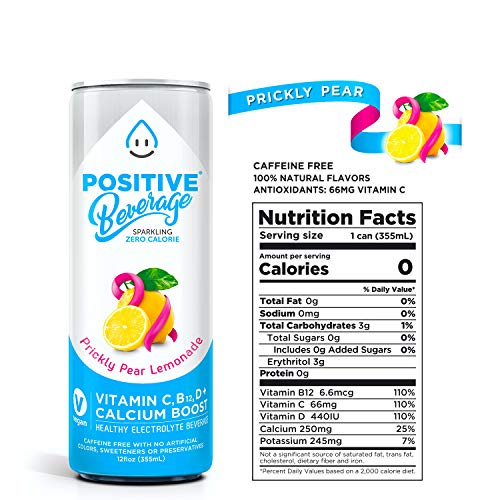 Buy Positive Beverage IMMUNITY BOOST Prickly Pear Lemonade, Zero