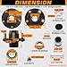 GREPSPUD 2 Sets Trailer Hub Kits 5 on 4.5'' for 2000 lbs 1-1/16'' Straight Spindle, Pre-Installed Prelubricated L44649 Bearings 1.25''ID Grease Seals 5x4.5 Trailer Idler Hub Kit 5 Lug Bolt Wheel Hubs