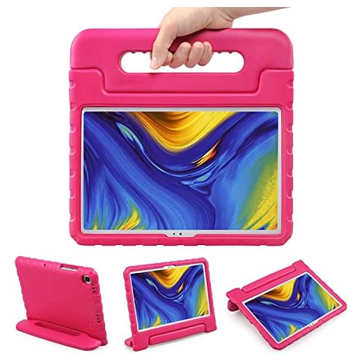 Capa Infantil Maleta Compatível Para Samsung Galaxy Tab A8 10.5'' X200 X205 2021 ROSA, EVA, Emborrachada, Leve